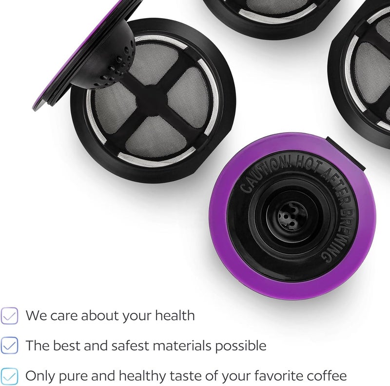GoodCups 4 Black Reusable K Cups for Keurig Coffee Makers - BPA Free Refillable Kcups Coffee Filters for 1.0 and 2.0 Keurig Brewers - Image 4